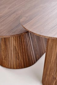 Konferenčný stolík Gisela 60 cm - orechový dekor Konferenčný stolík okragla Gisela 60 cm do obývacej izby - orieškový