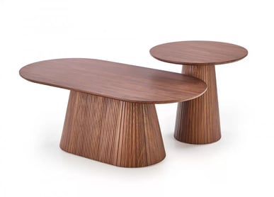 Konferenčný stolík Gisela 60 cm - orechový dekor Konferenčný stolík okragla Gisela 60 cm do obývacej izby - orieškový
