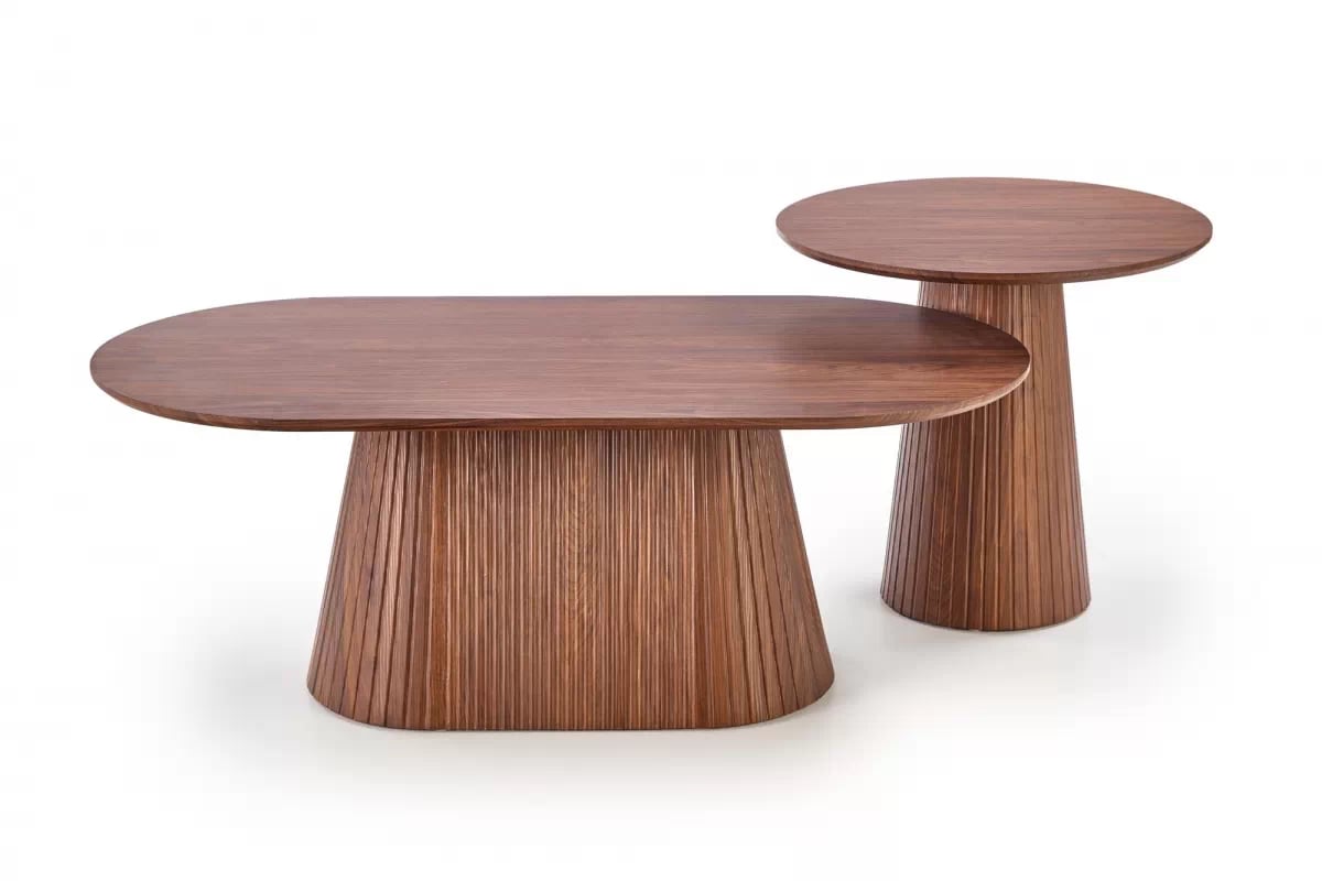 Konferenční stolek Gisela 60 cm - ořechová Konferenční stolek okragla Gisela 60 cm pro obývacího pokoje - ořechový