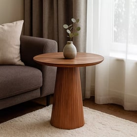 Konferenčný stolík Gisela 60 cm - orechový dekor Konferenčný stolík okragla Gisela 60 cm do obývacej izby - orieškový