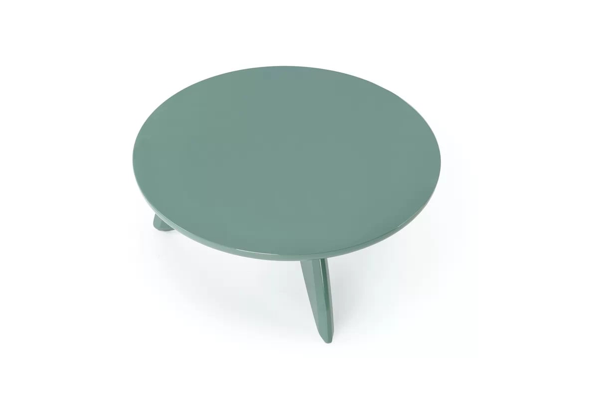 Kulatý konferenční stolek Soraya 80 cm – světle modrá Konferenční stolek okragla soraya 80 cm - světlý modrá