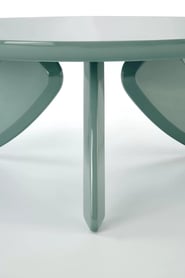 Kulatý konferenční stolek Soraya 80 cm – světle modrá Konferenční stolek okragla soraya 80 cm - světlý modrá