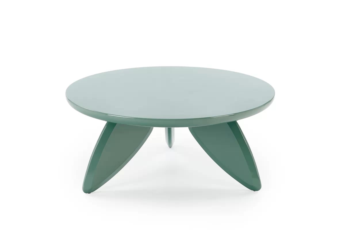 Kulatý konferenční stolek Soraya 80 cm – světle modrá Konferenční stolek okragla soraya 80 cm - světlý modrá