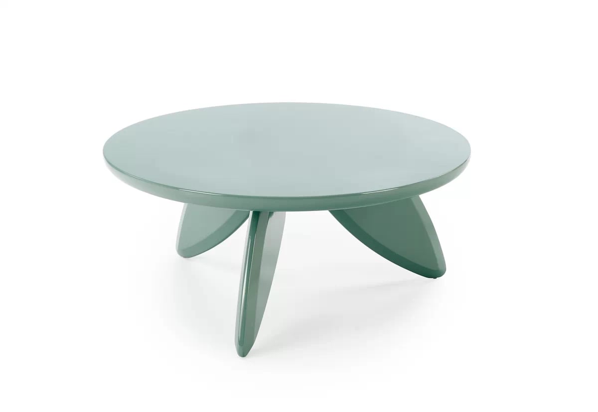 Kulatý konferenční stolek Soraya 80 cm – světle modrá Konferenční stolek okragla soraya 80 cm - světlý modrá