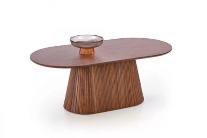 Konferenčný stolík Gisela 120 cm - orechový dekor Konferenčný stolík owalna Gisela 120 cm do obývacej izby - orieškový