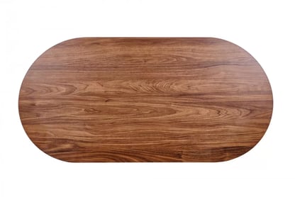 Konferenčný stolík Gisela 120 cm - orechový dekor Konferenčný stolík owalna Gisela 120 cm do obývacej izby - orieškový