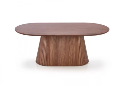 Konferenčný stolík Gisela 120 cm - orechový dekor Konferenčný stolík owalna Gisela 120 cm do obývacej izby - orieškový