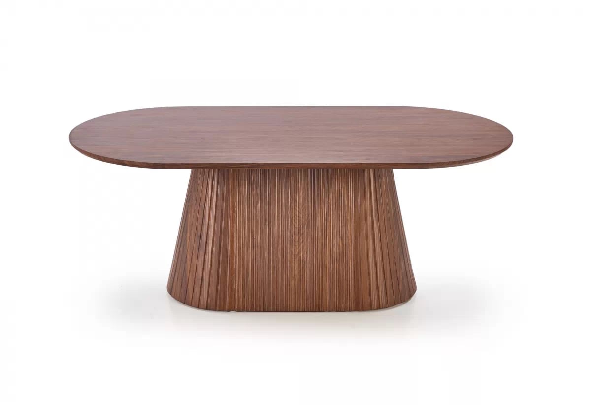 Konferenční stolek Gisela 120 cm - ořechová Konferenční stolek owalna Gisela 120 cm pro obývacího pokoje - ořechový