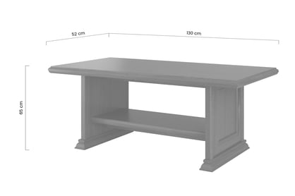 Konferenční stolek Sonata 130x65 cm - ušlechtilý kaštan Konferenční stolek Sonata 130x65 cm - kasztelan szlachetny