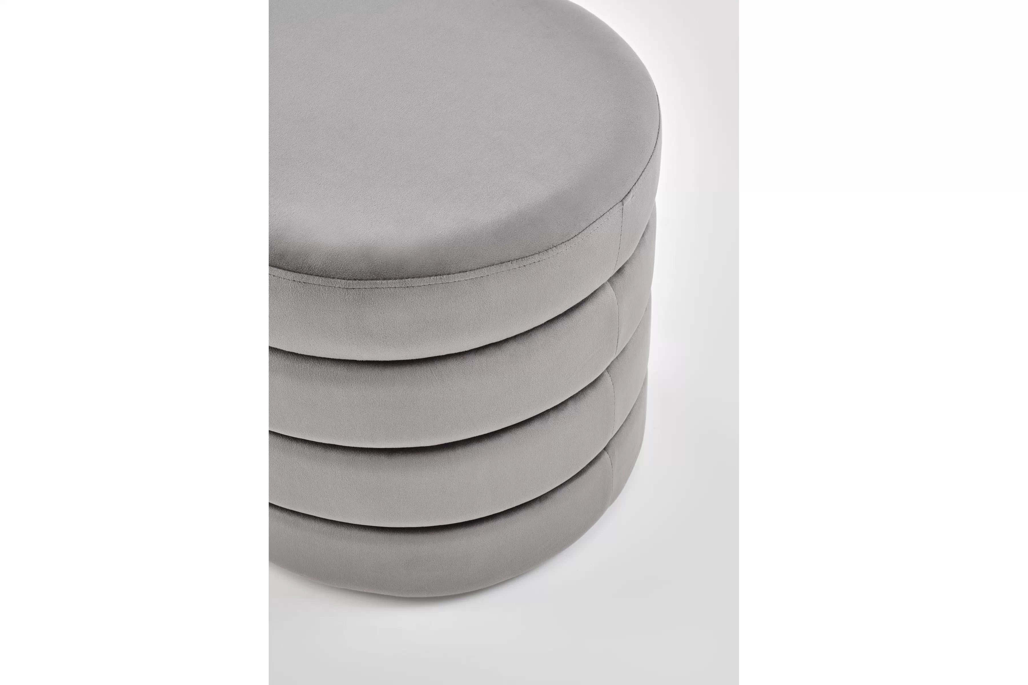 Čalúnená lavica Velio so zásobníkom do predsiene - popelavý zamat Lawka čalúnená Velio s úložným priestorom do predsienie - Popolový velúr