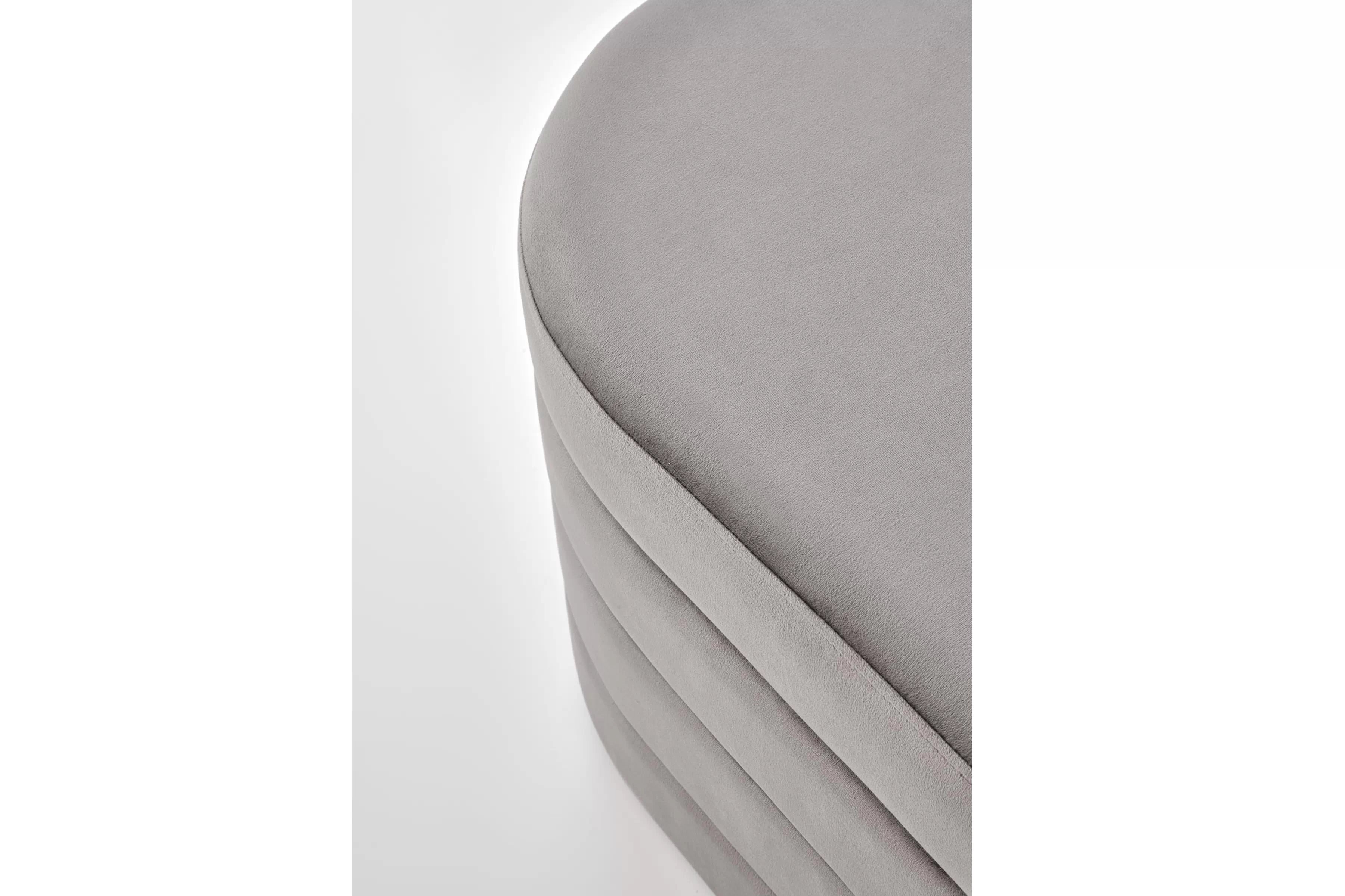 Čalúnená lavica Velio so zásobníkom do predsiene - popelavý zamat Lawka čalúnená Velio s úložným priestorom do predsienie - Popolový velúr