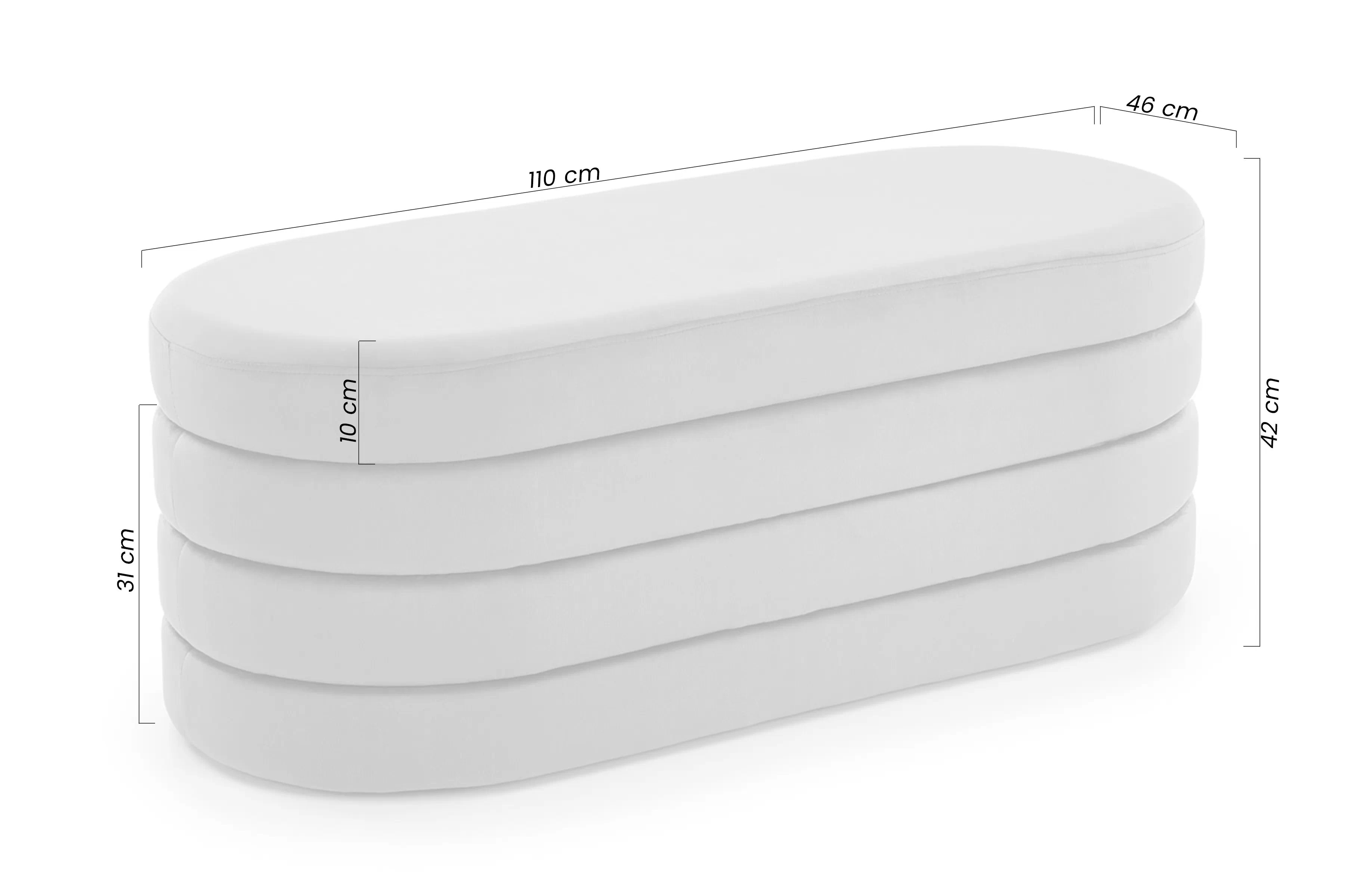 Čalúnená lavica Velio so zásobníkom do predsiene - popelavý zamat Lawka čalúnená Velio s úložným priestorom do predsienie - Popolový velúr