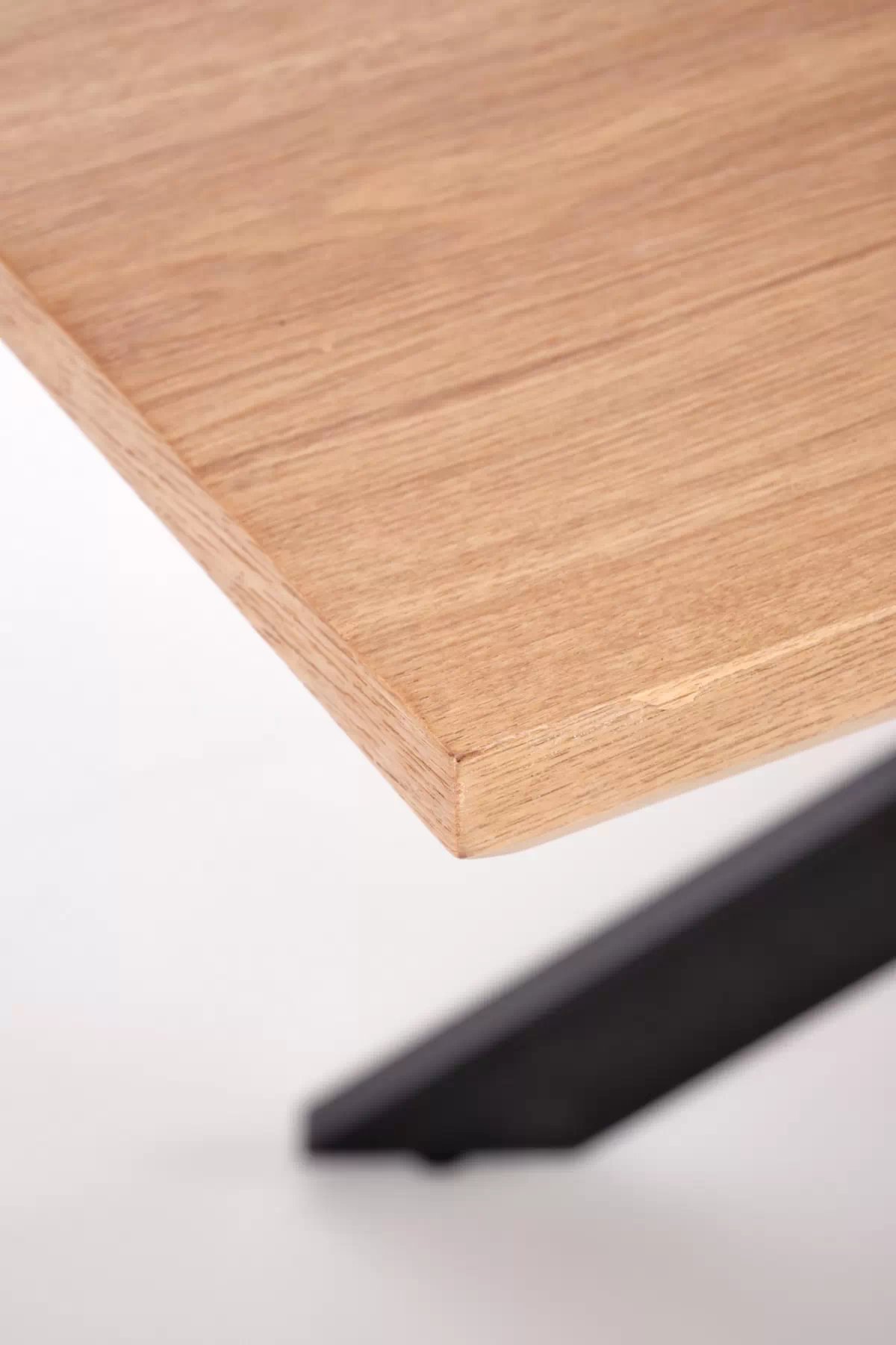 Rozkladací stôl Legarto 160-200x90 cm - prírodný dub / čierna LEGARTO Stôl rozkladany Pracovna doska - Dub prírodné, noha - Čierny