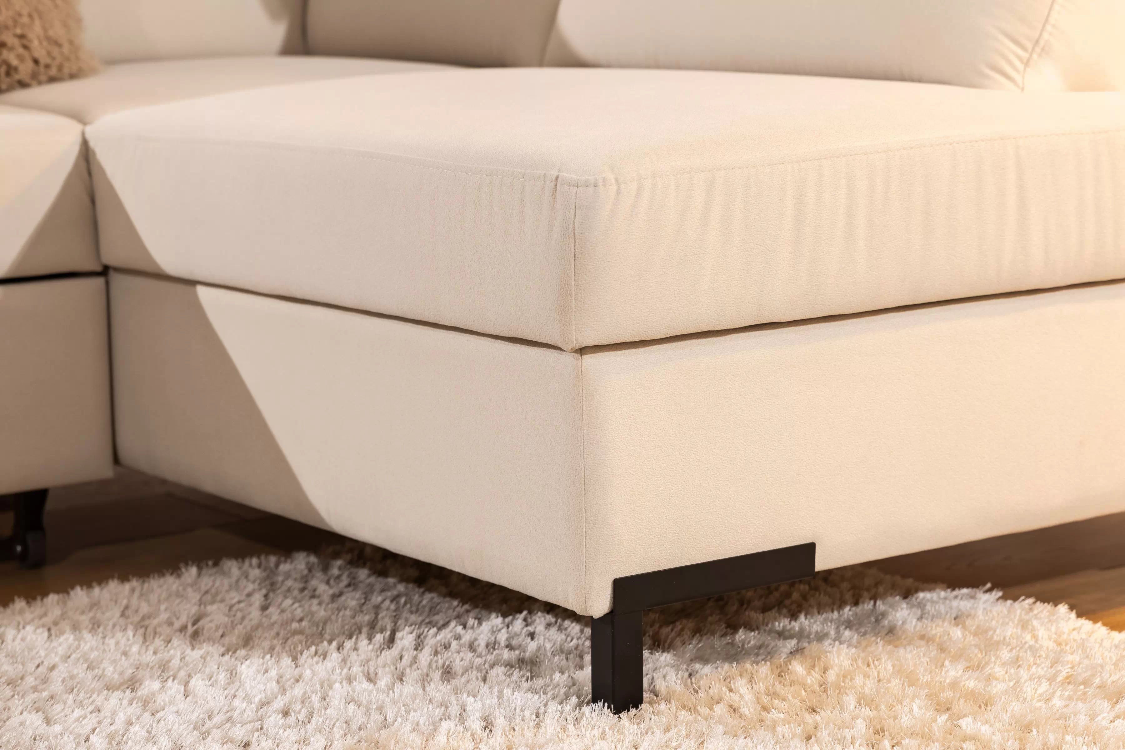 Rohová pohovka Loario L pravá se širokými boky LOARIO BL-C+2SF+OT2P+N-B