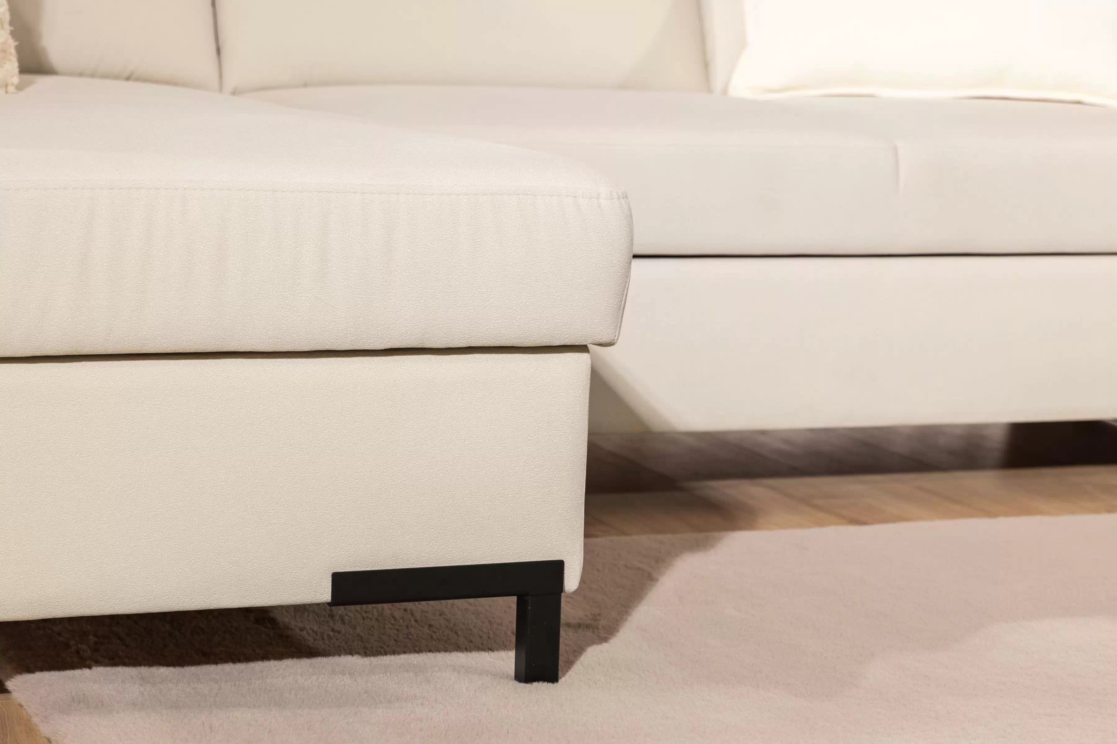 Rohová pohovka Loario L levá se širokými proříznutými boky LOARIO BP-B+2SF+OT2L+N-B