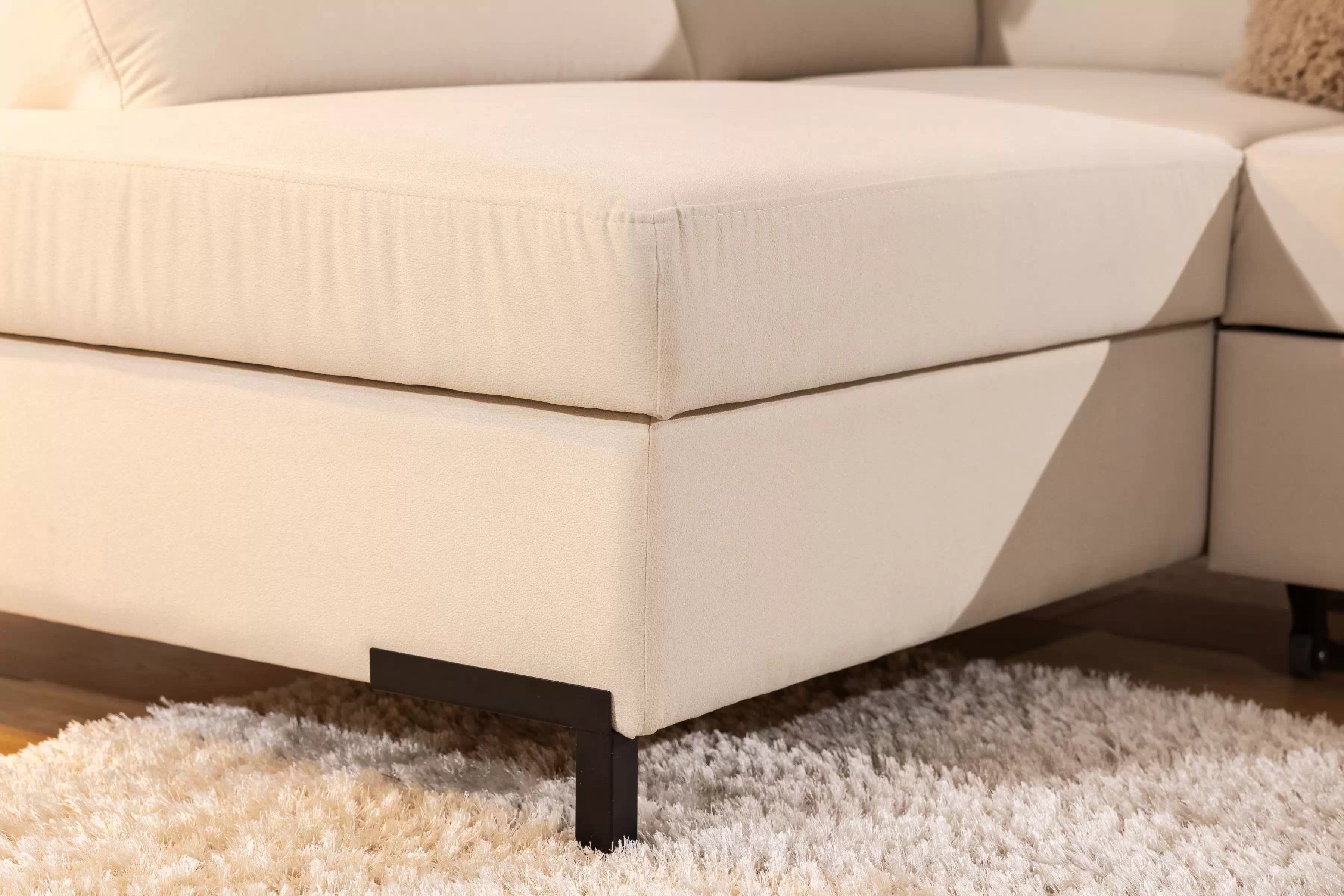 Rohová pohovka Loario L levá se širokými boky LOARIO BP-C+2SF+OT2L+N-B