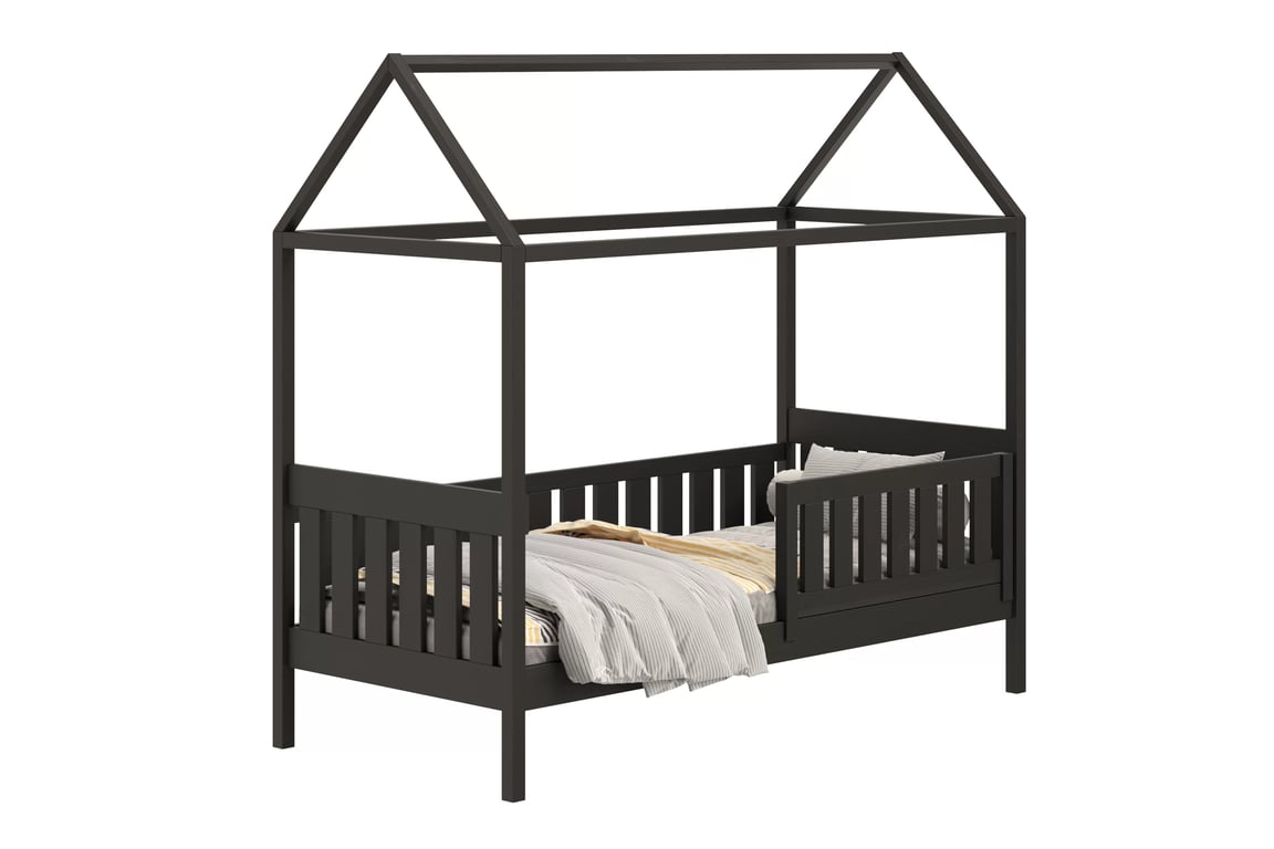 Nemos egyszintes gyermekágy - fekete / 70x140 Lozko pavilon Nemos 70x140 egyszintes - fekete