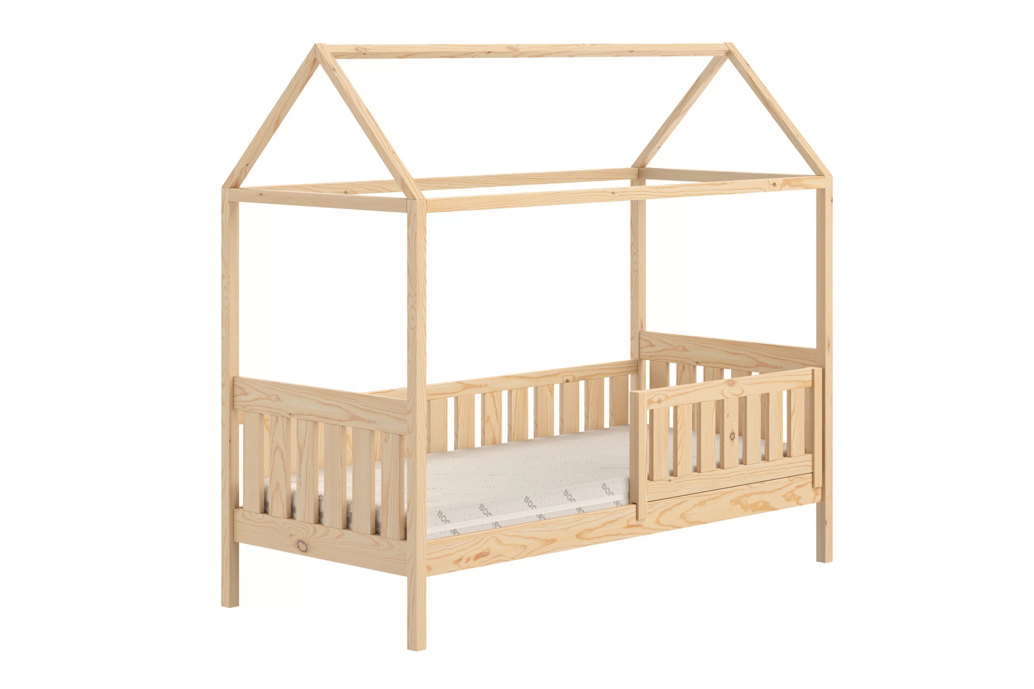 Domčeková posteľ Nemos - 90x180 cm - borovica Posteľ domek Nemos 90x180 prízemná - Borovica