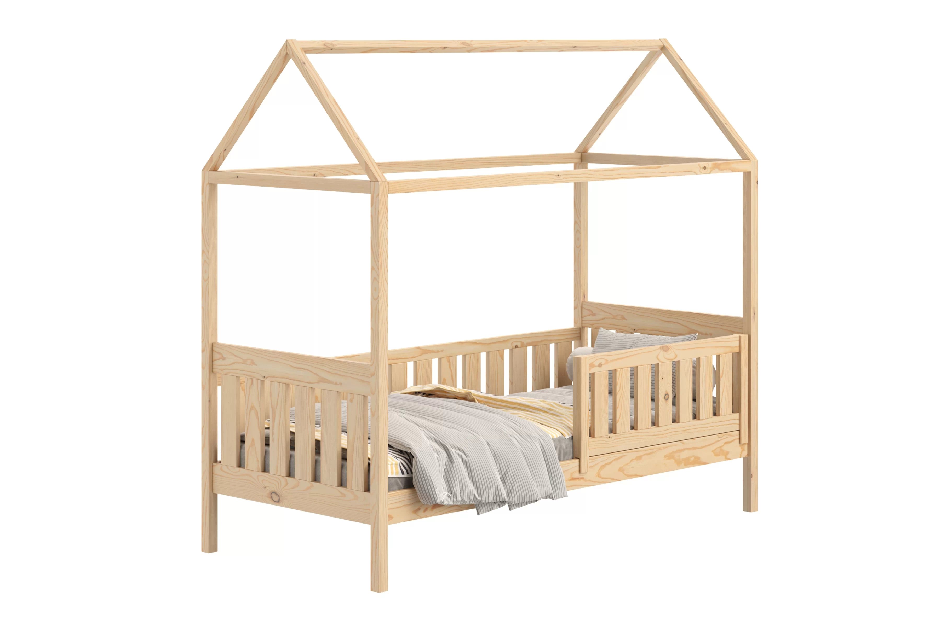 Domčeková posteľ Nemos - 90x190 cm - borovica Posteľ domek Nemos 90x190 prízemná - Borovica