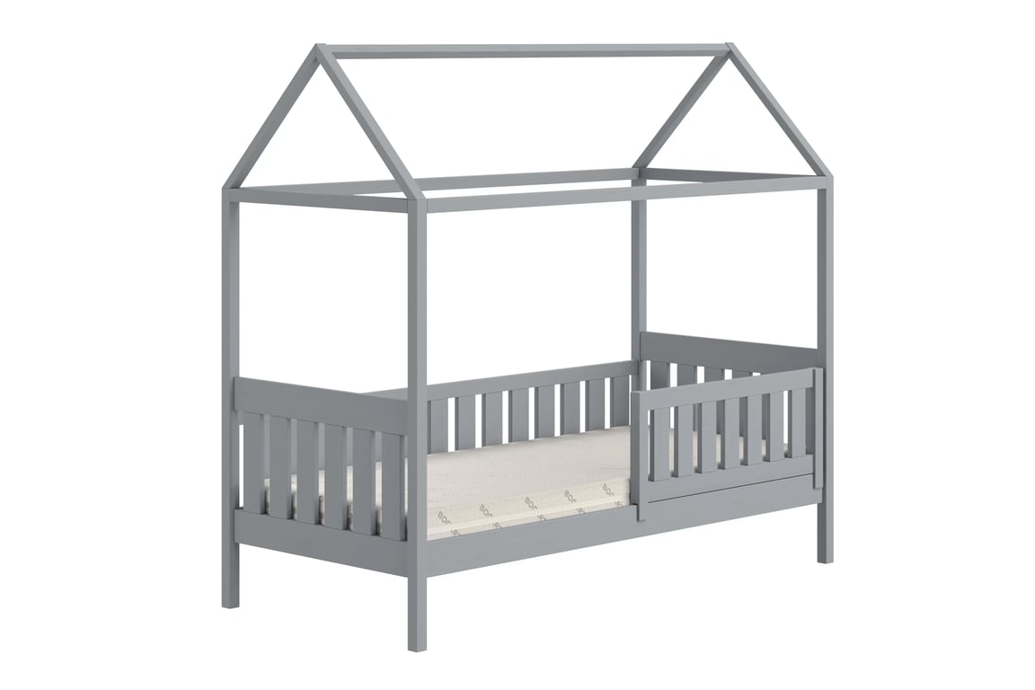 Nemos egyszintes gyerekágy - szürke / 90x190 Lozko pavilon Nemos 90x190 egyszintes - szürke
