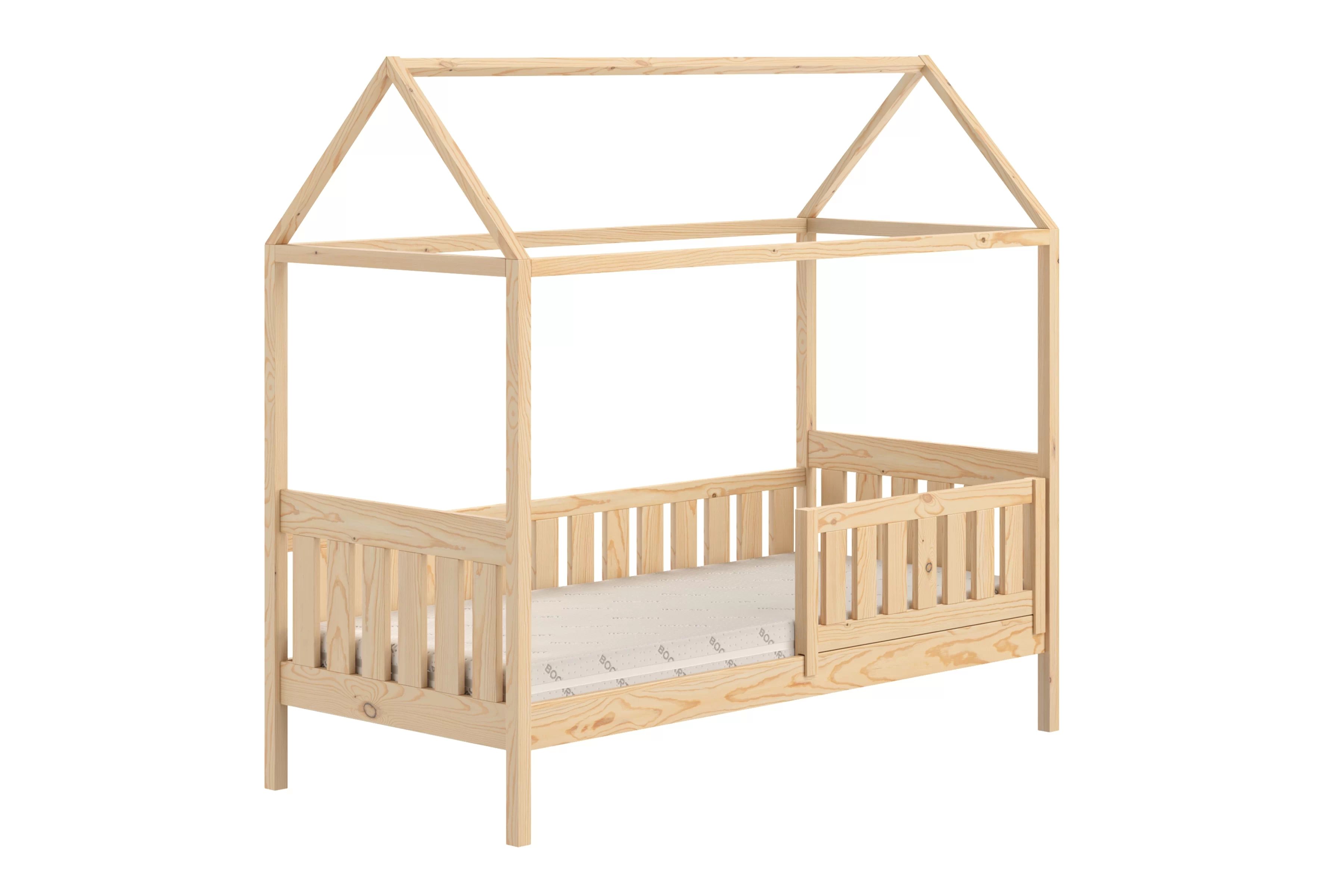 Dětská postel domeček Nemos II 80x180 cm se zásuvkami - borovice Postel domeček Nemos II 80x180 přízemní se zásuvkami - borovice