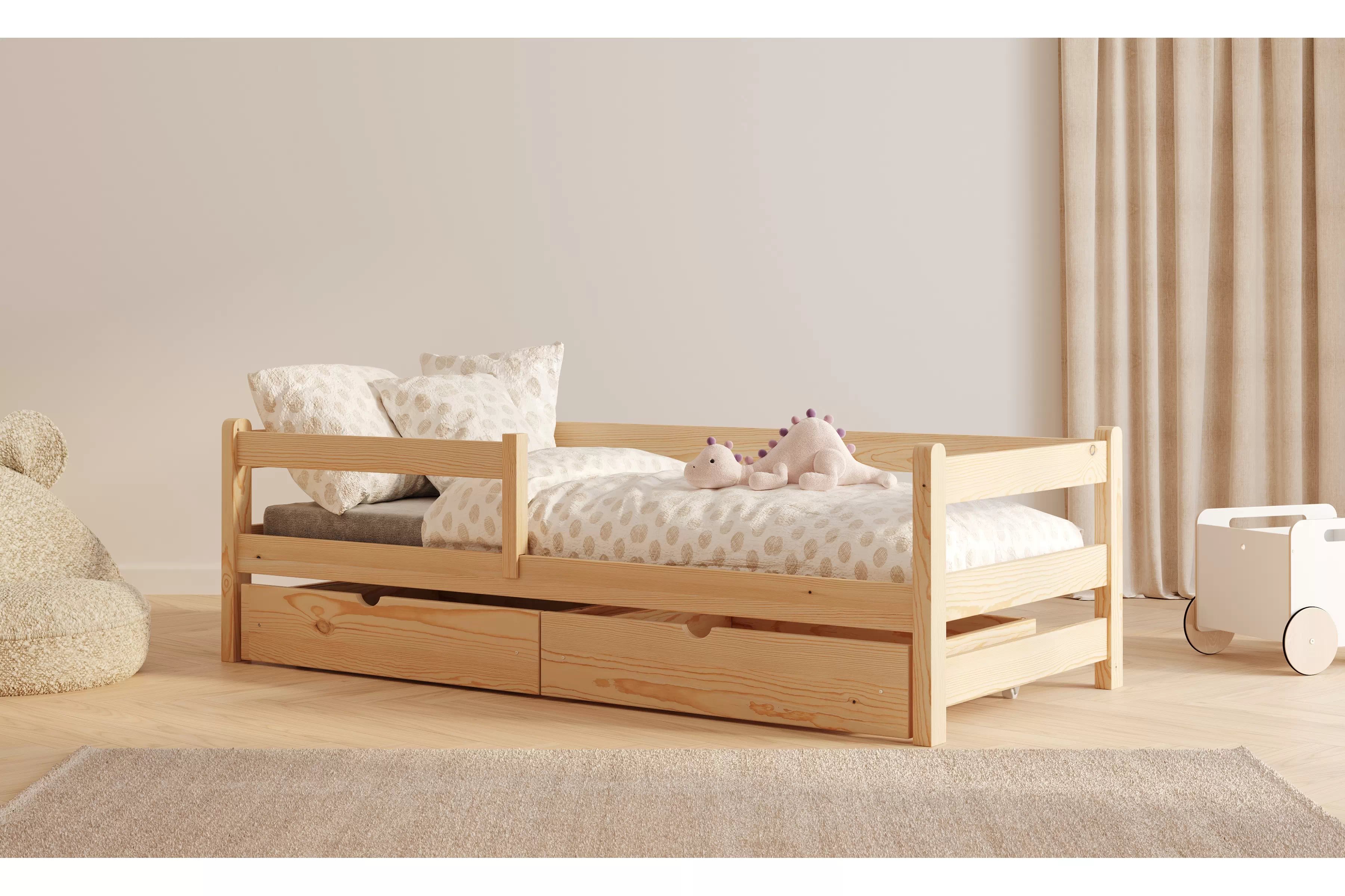 Dětská postel Alis 70x140 cm - borovice Postel dzieciece Alis 70x140 přízemní - borovice