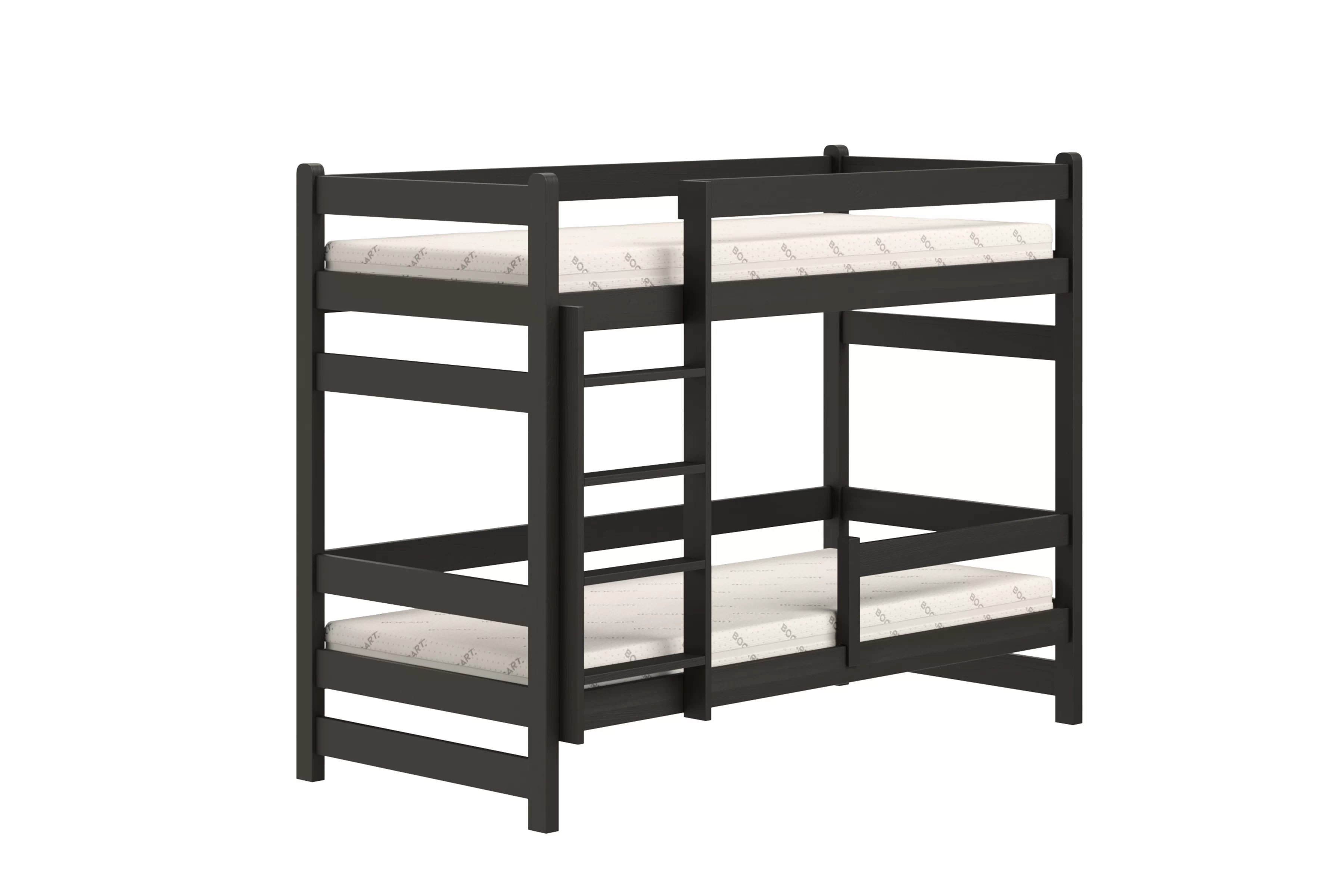 Dětská patrová výsuvná postel Alis 80x180 cm - černá Postel dzieciece Alis 80x180 patrová  - černá