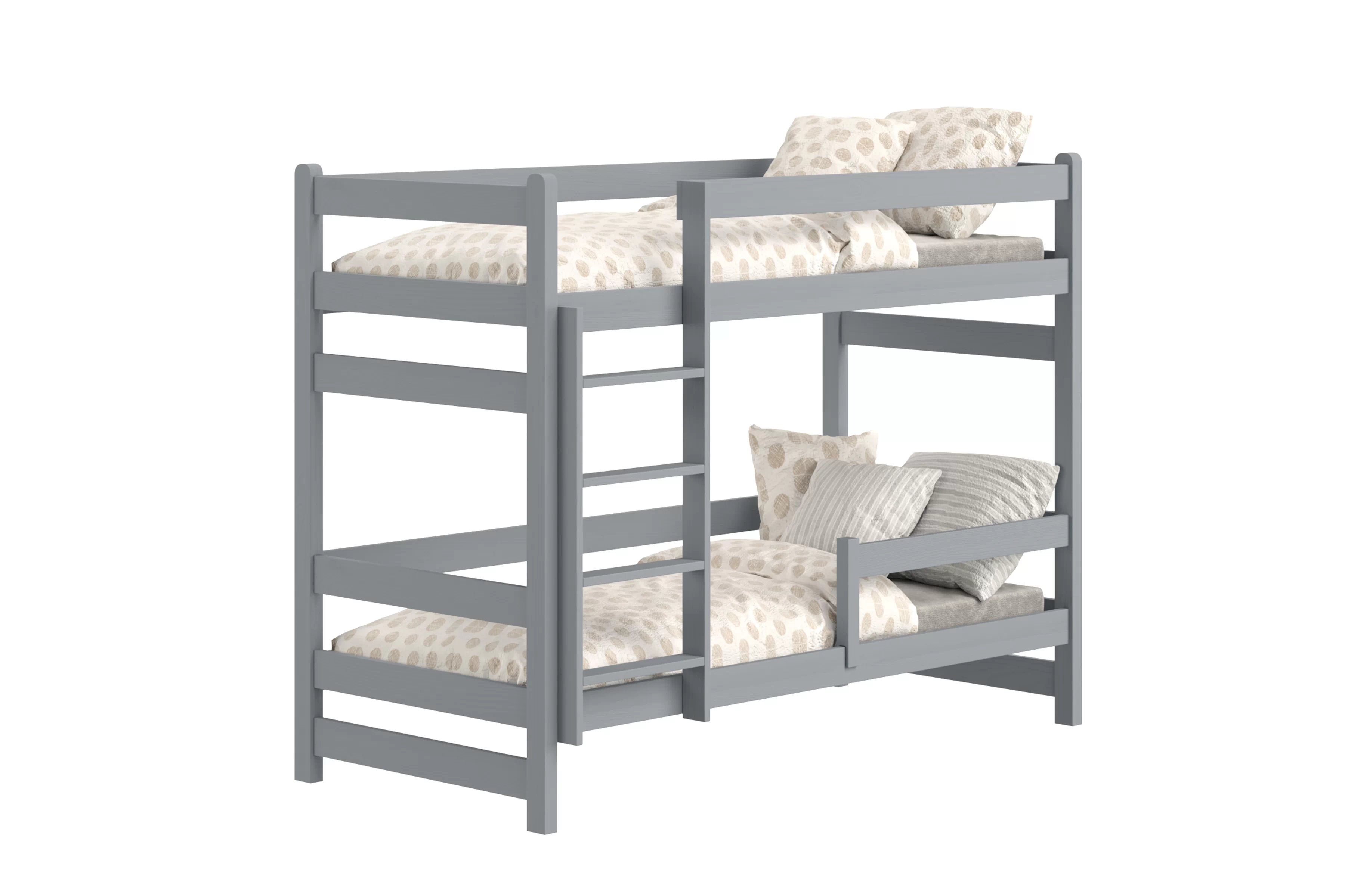 Poschodová posteľ Alis - šedý, 90x190 Posteľ dzieciece Alis 90x190 poschodová - šedý