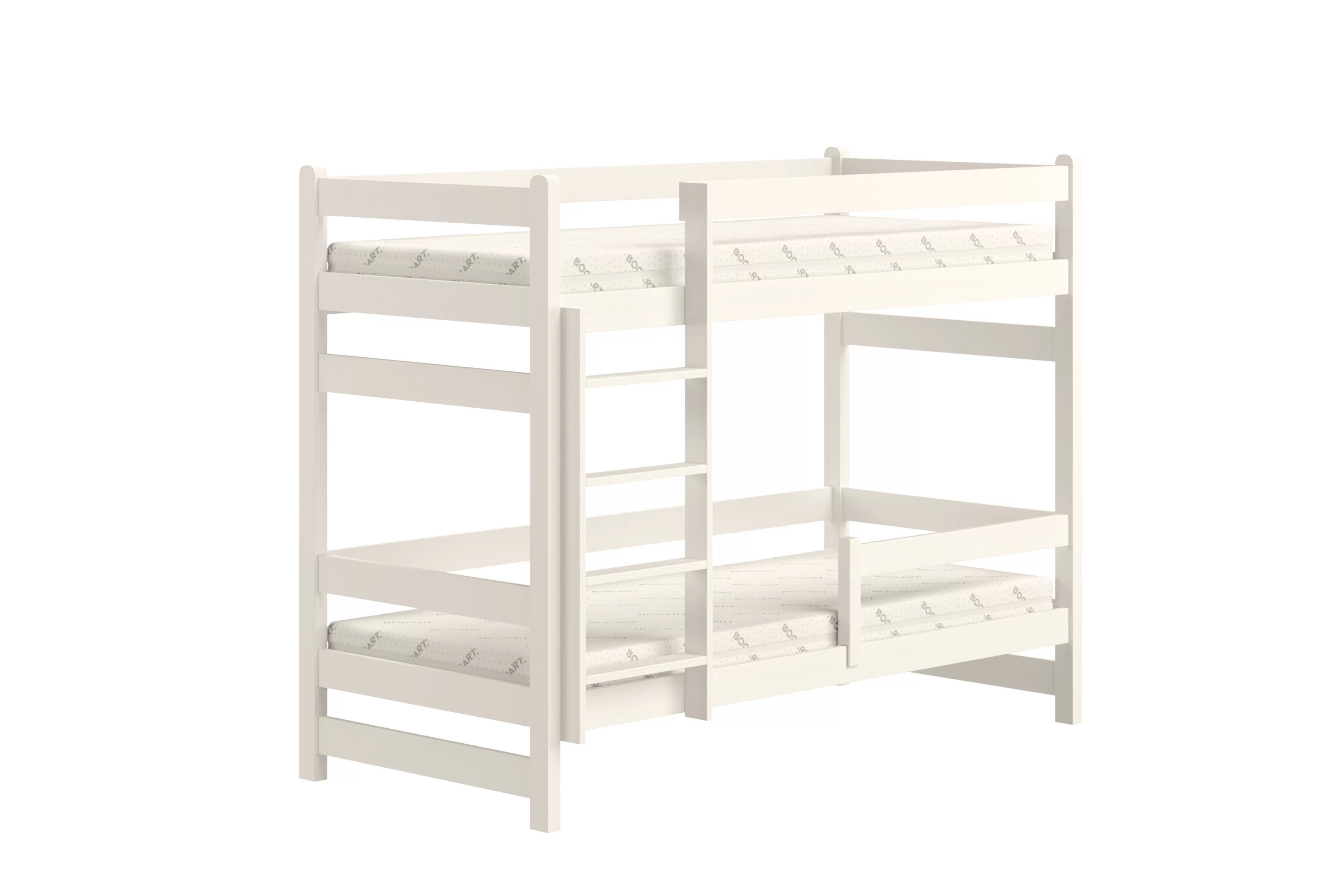 Poschodová posteľ Alis - biely, 90x200 Posteľ dzieciece Alis 90x200 poschodová - Biely