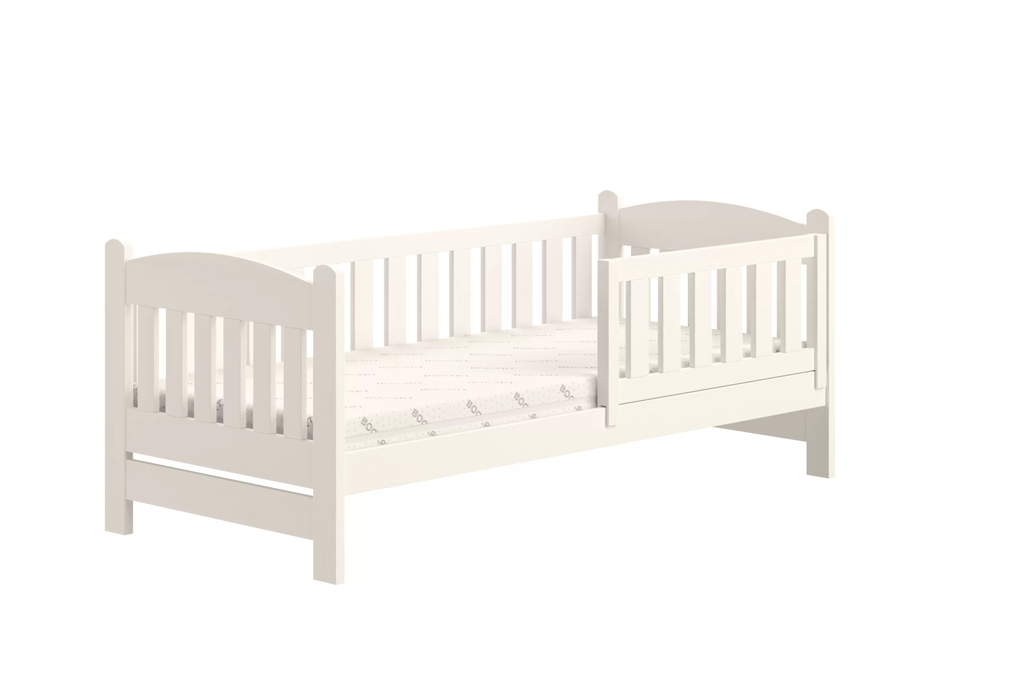 Detská posteľ Alvins so zásuvkami - 90x190 cm - biela Posteľ dzieciece Alvins 90x190 drevená so zásuvkami - Biely