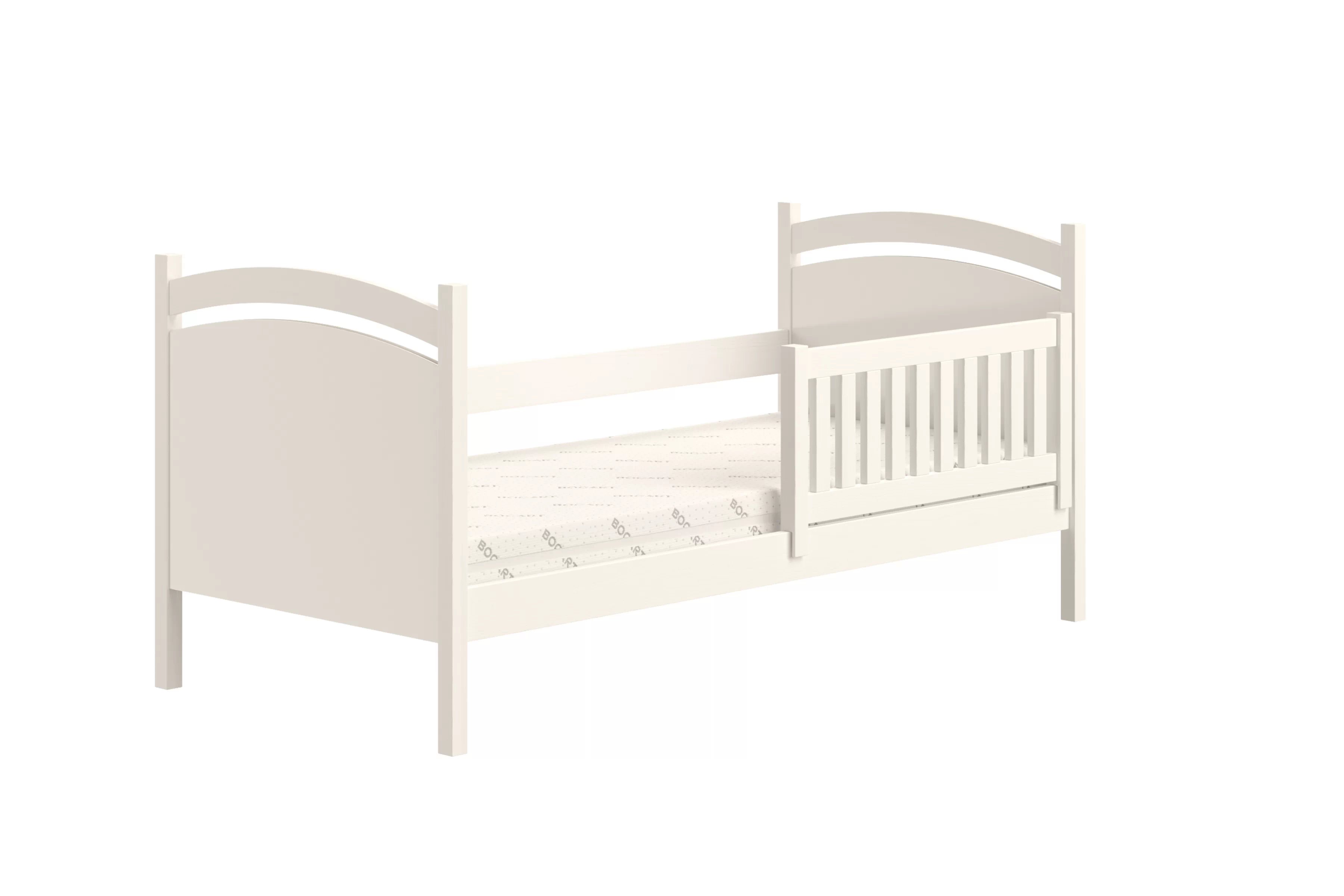 Detská posteľ Amely s tabuľou stierateľnou za sucha - 70x140 cm - biela Posteľ dzieciece Amely 70x140 z tablica suchoscieralna - Biely