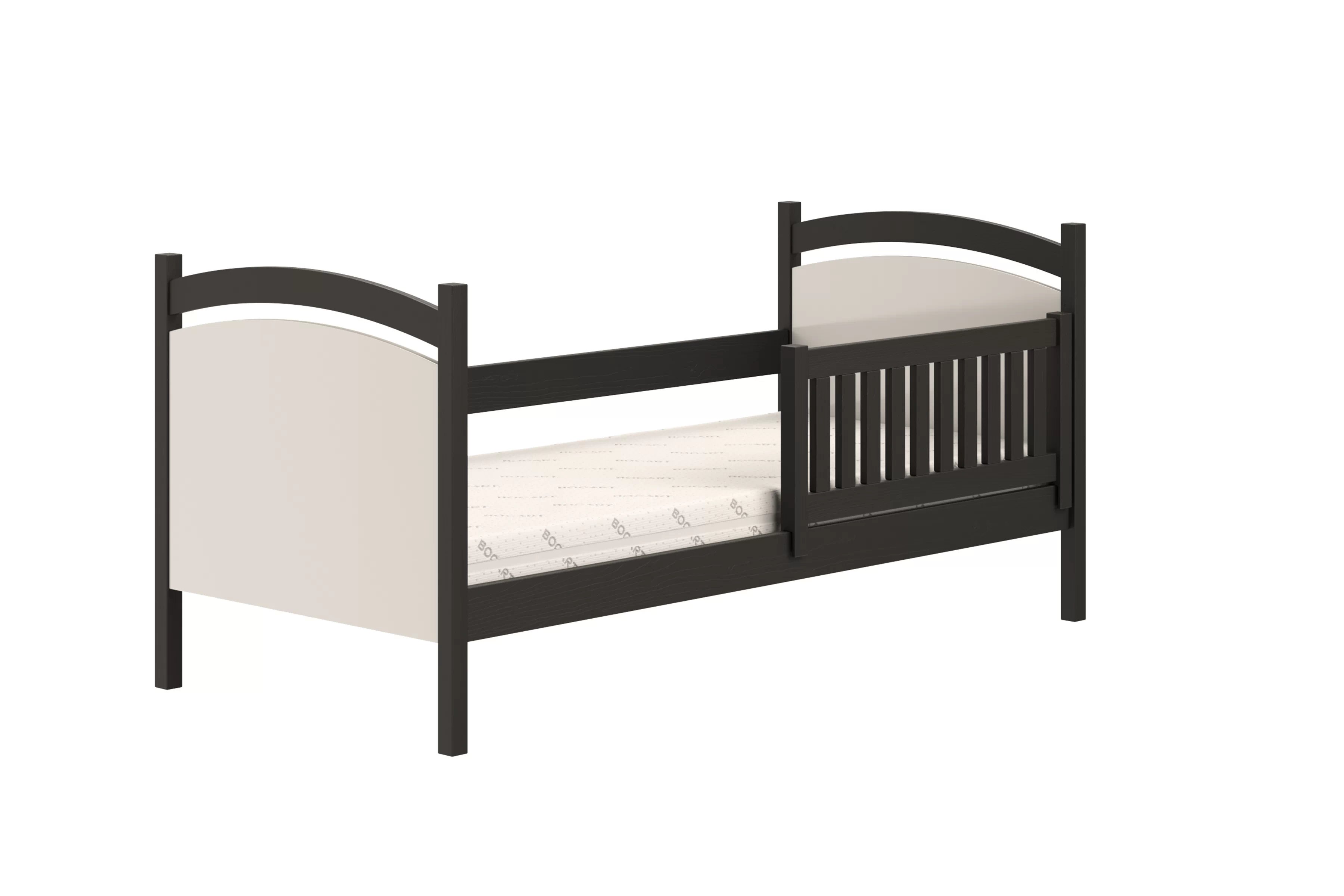 Detská posteľ s tabuľou Amely - Čierny, 80x180 Posteľ dzieciece Amely 80x180 z tablica suchoscieralna - Čierny