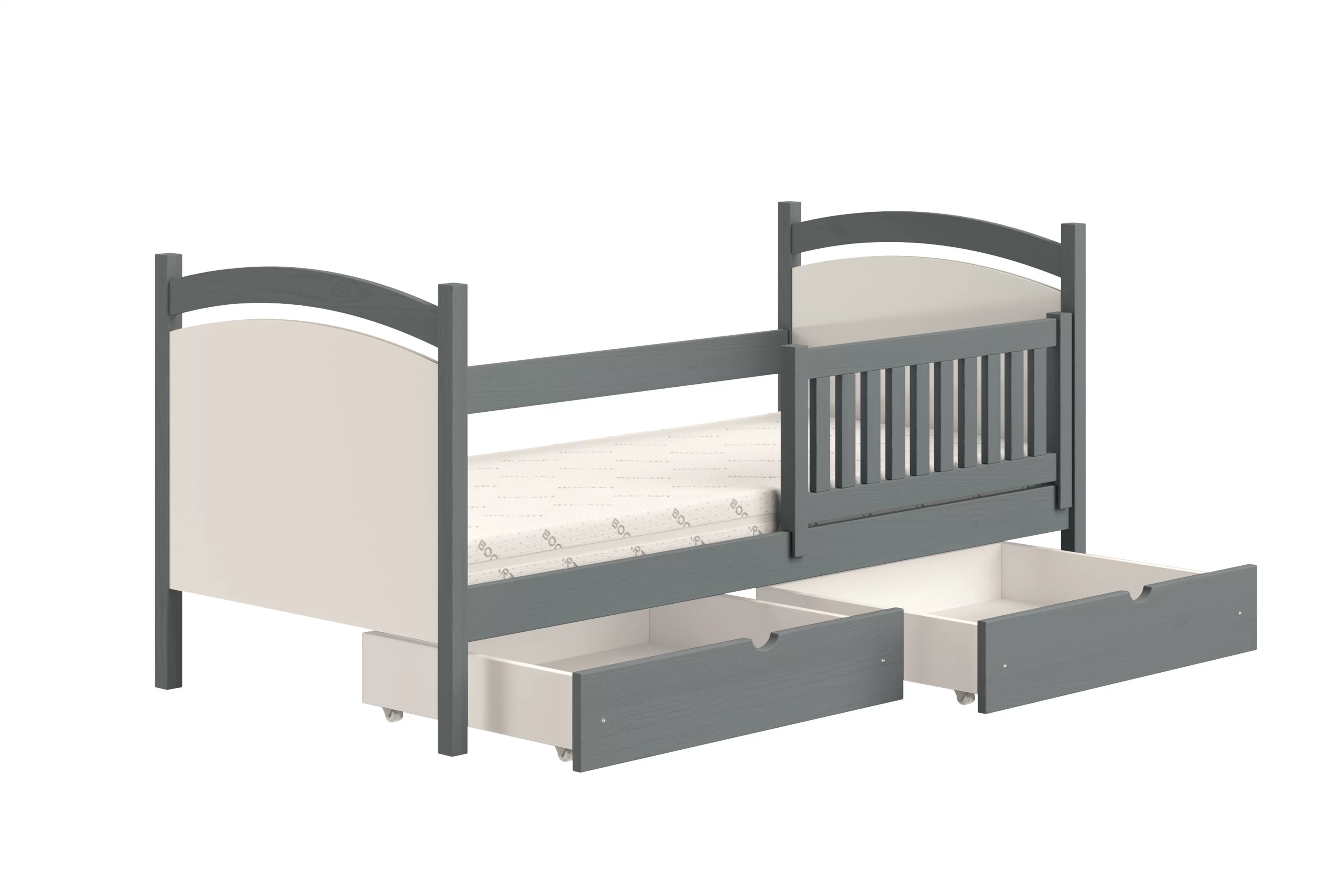 Dětská postel Amely s tabulí na fixy 80x180 cm - grafitová Postel dzieciece Amely 80x180 z tablica suchoscieralna - grafit