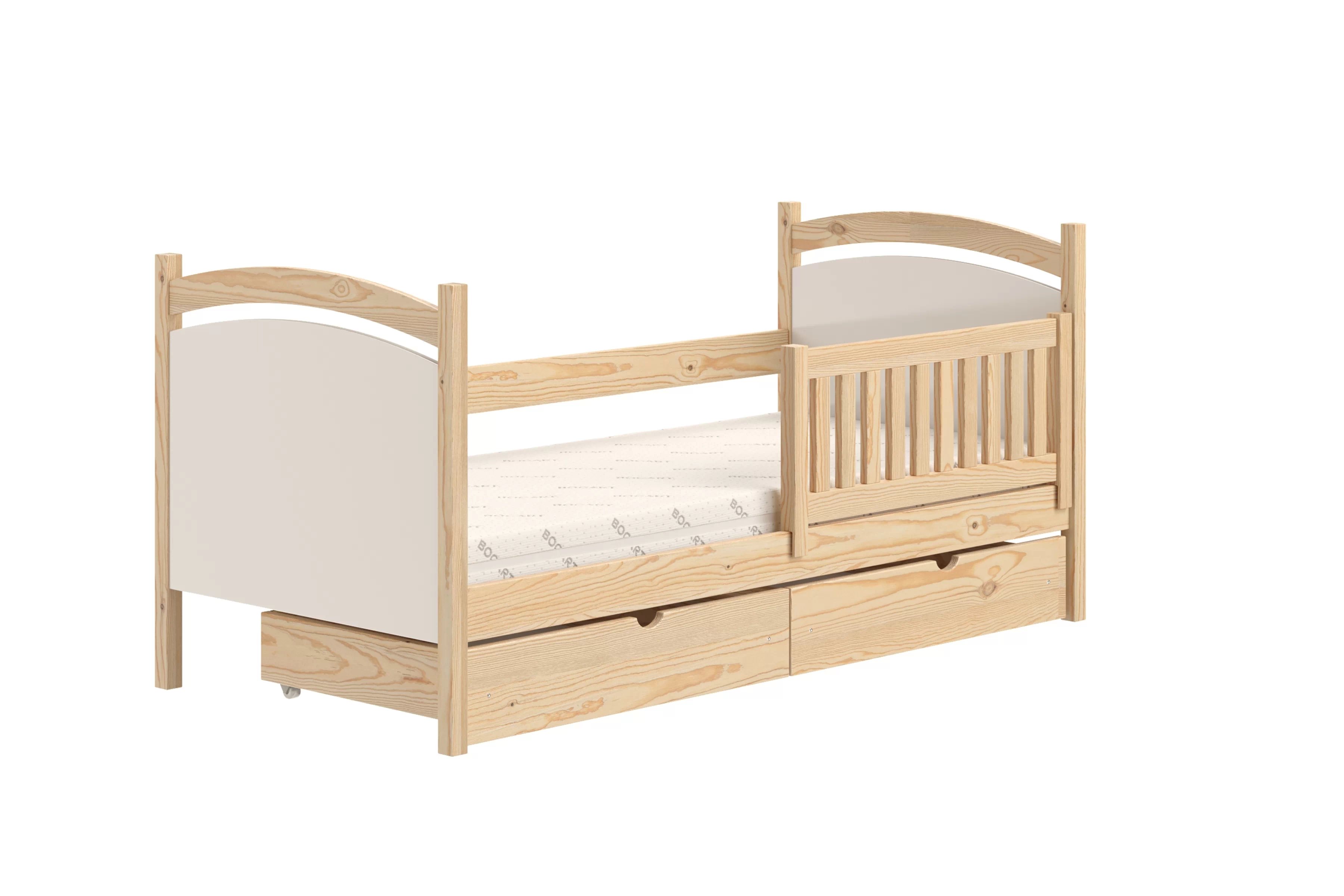 Detská posteľ s tabuľou Amely - Farba Borovica, rozmer 80x190 Posteľ dzieciece Amely 80x190 z tablica suchoscieralna - Borovica