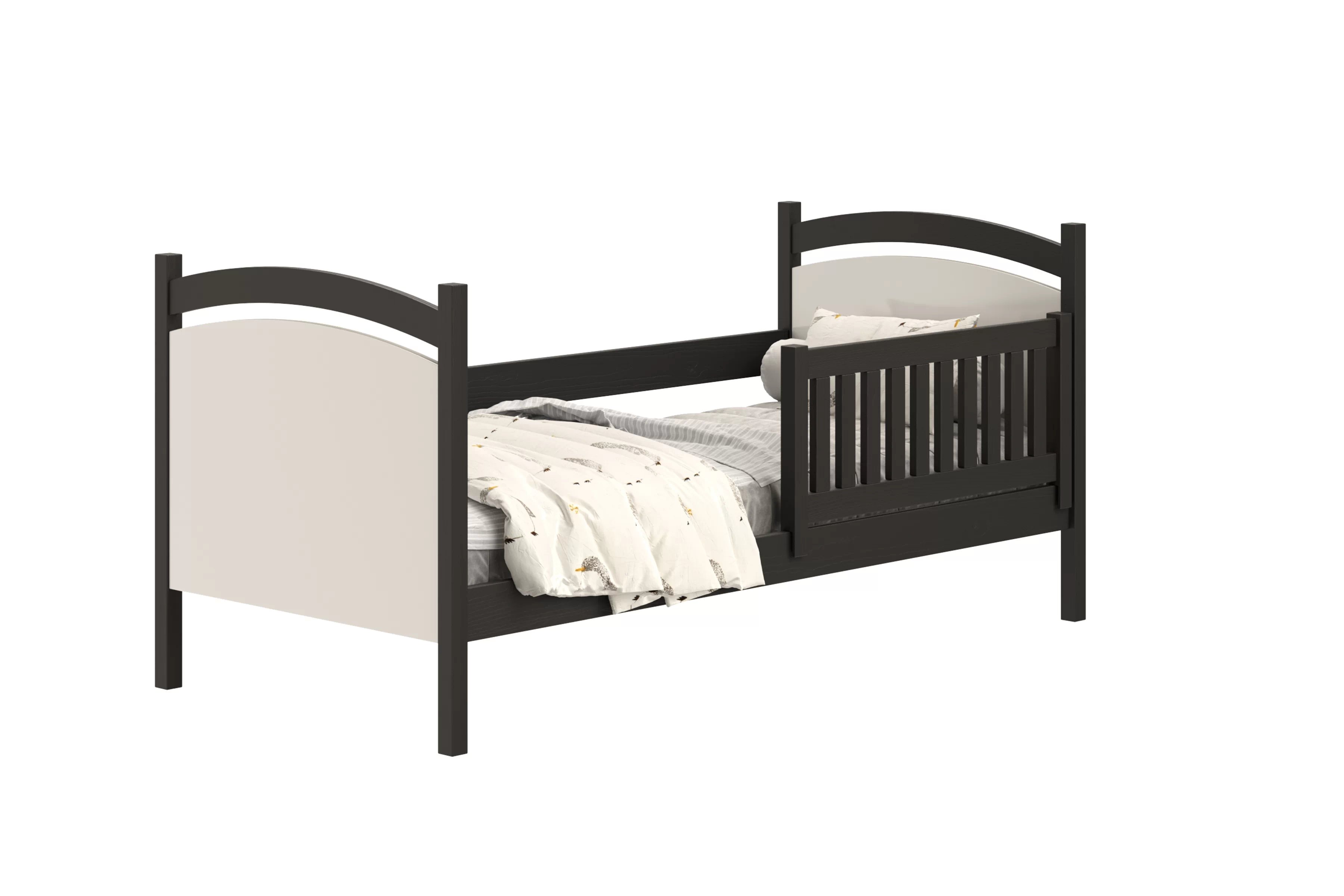 Dětská postel Amely s tabulí na fixy 90x180 cm - černá Postel dzieciece Amely 90x180 z tablica suchoscieralna - černá