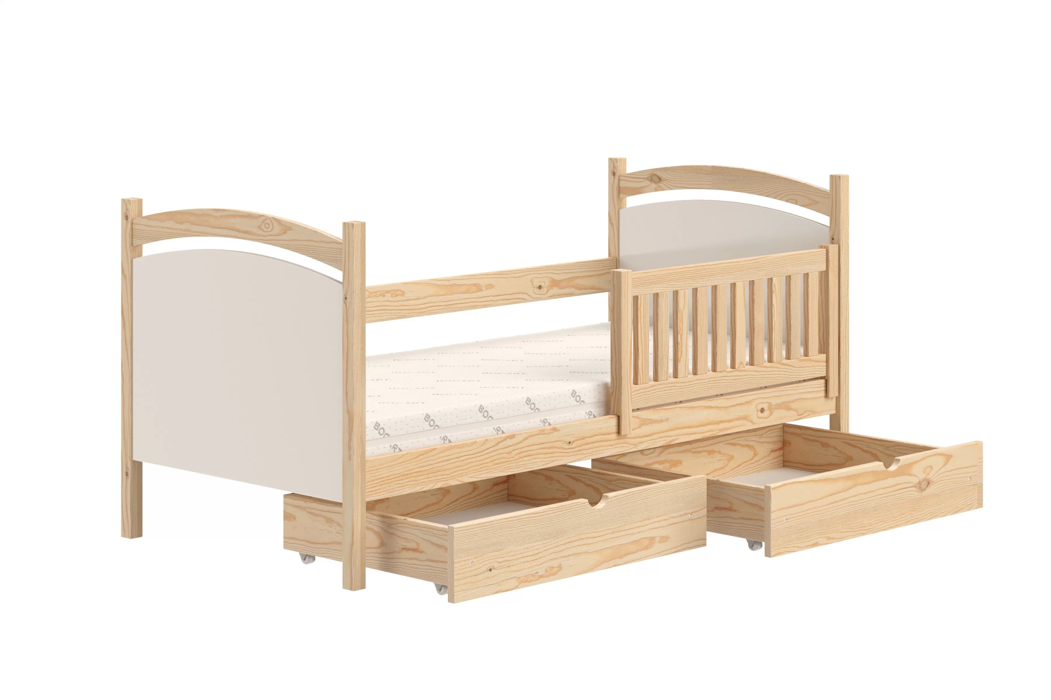 Detská posteľ s tabuľou Amely - Farba Borovica, rozmer 90x190 Posteľ dzieciece Amely 90x190 z tablica suchoscieralna - Borovica