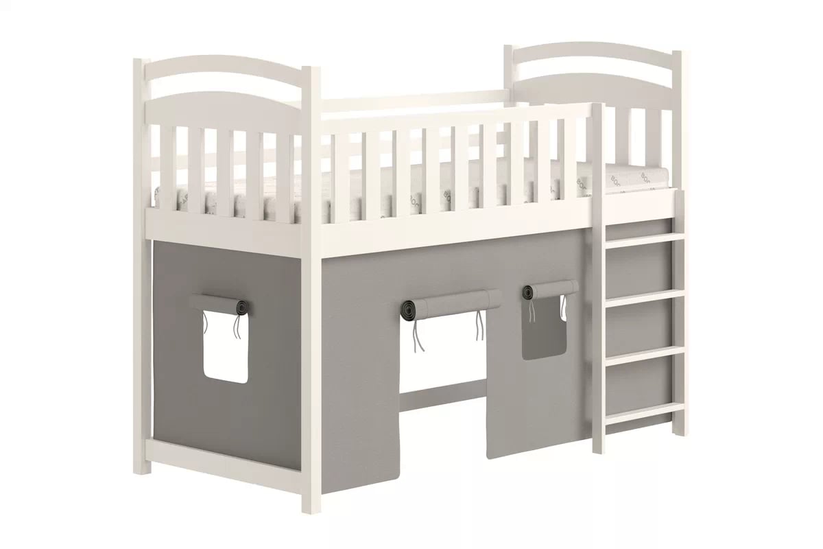 Vyvýšená detská posteľ Felixio - 80x180 cm - biela Posteľ dzieciece vyvýšená Felixio - 80x180 / Biely