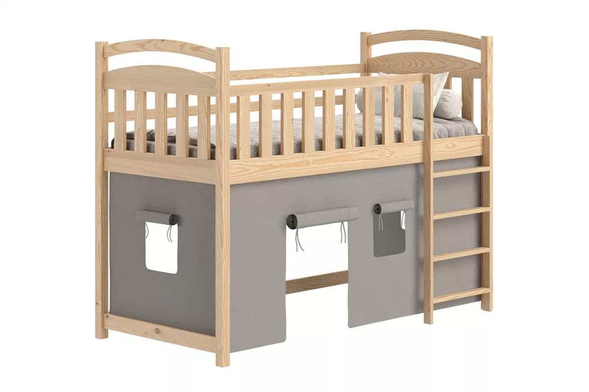 Vyvýšená dětská postel Felixio 90x200 cm - borovice Postel dzieciece vyvýšená postel Felixio - 90x200 / borovice