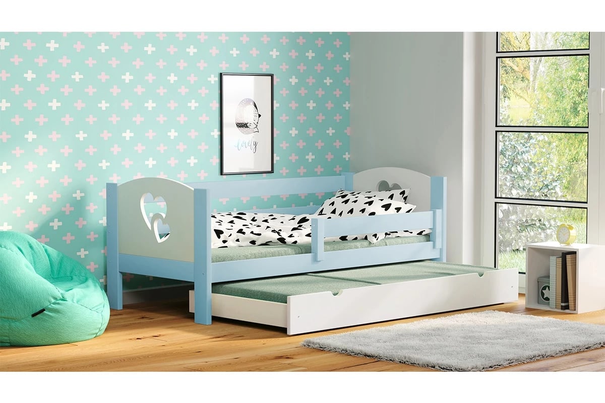 Detská posteľ Denis III srdcia Posteľ dla chlopca