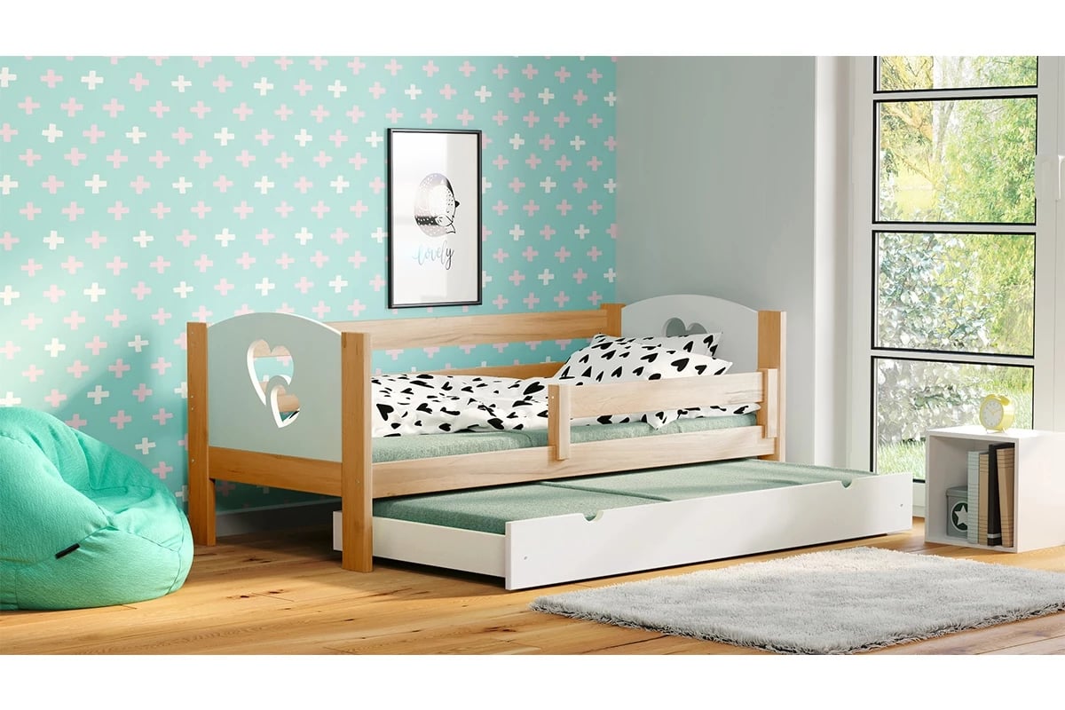 Detská posteľ Denis III srdcia Posteľ pojedyncze