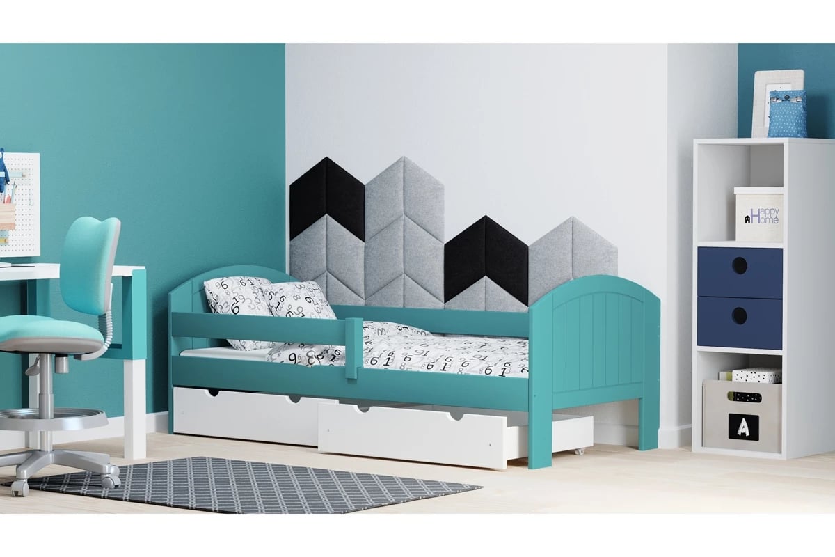 Dřevěná dětská postel Holi Dětská postel z drewnianym čelem