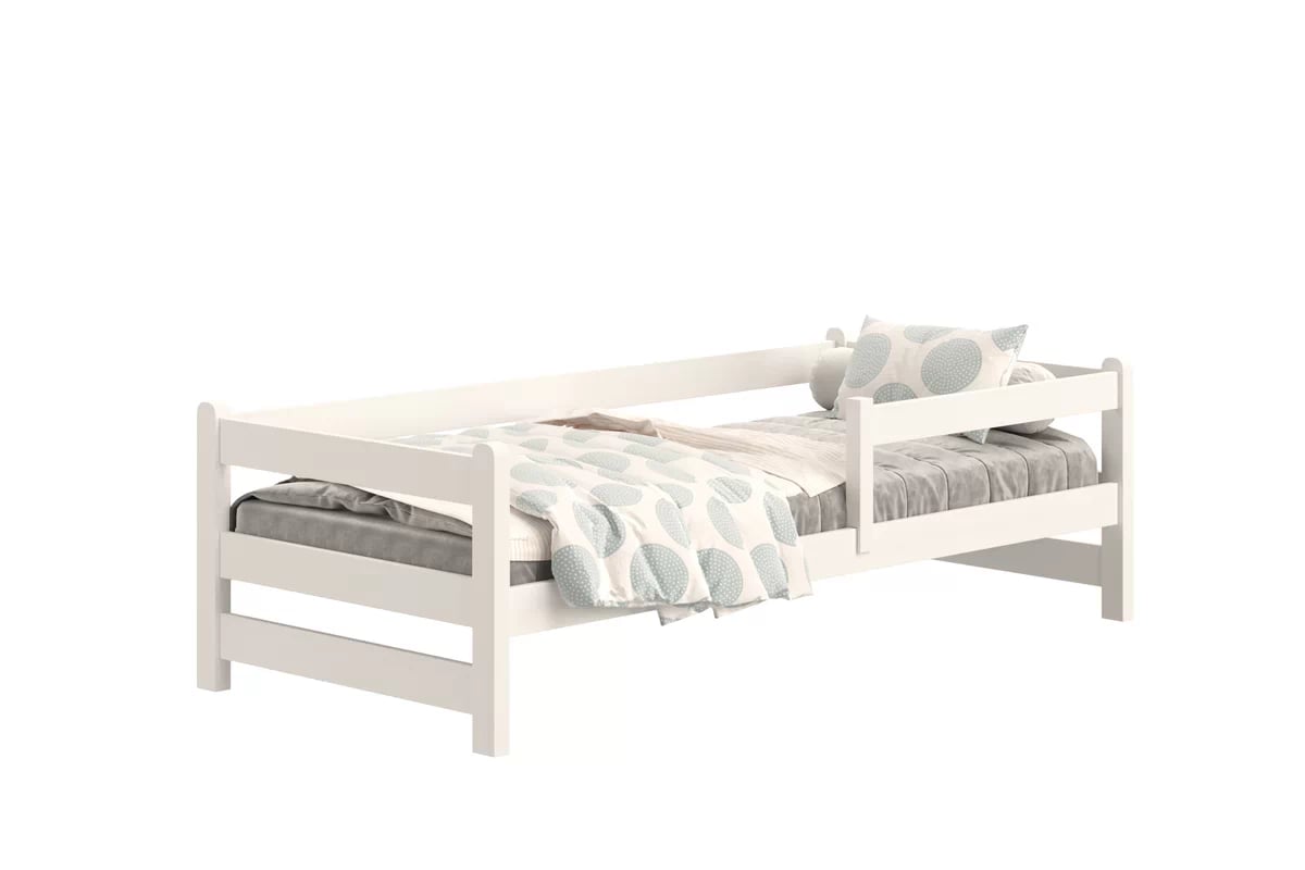 Detská posteľ Alis - 80x180 cm - biela Posteľ dzieciece prízemná Alis - 80x180 / Biely