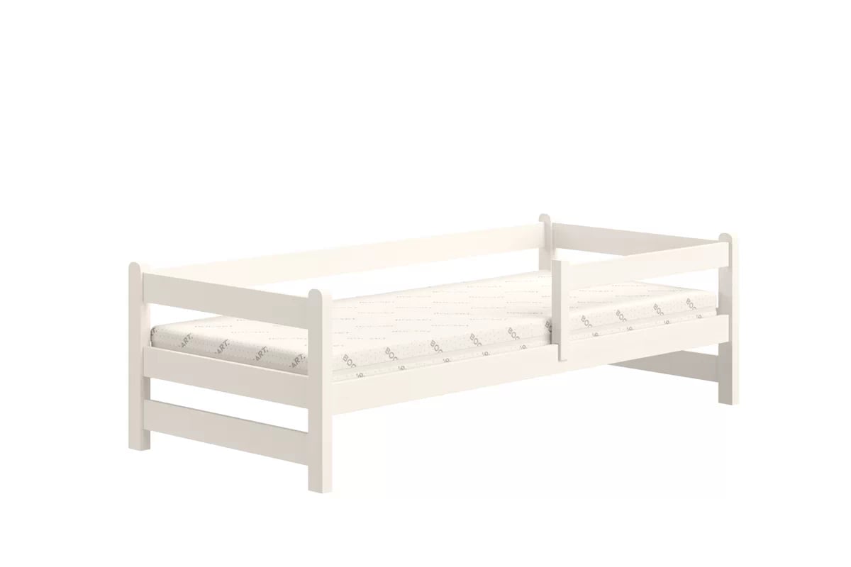 Detská posteľ Alis so zásuvkami - 80x190 cm - biela Posteľ dzieciece prízemná Alis - 80x190 / Biely