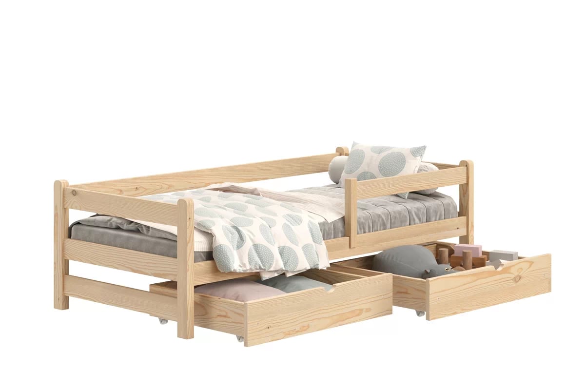 Detská posteľ Alis - borovica, 80x180 Posteľ dzieciece prízemná Alis - 80x180 / Borovica