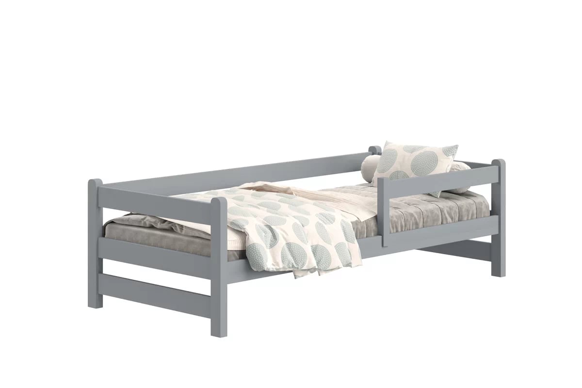 Detská posteľ Alis so zásuvkami - 90x190 cm - šedá Posteľ dzieciece prízemná Alis - 90x190 / šedý