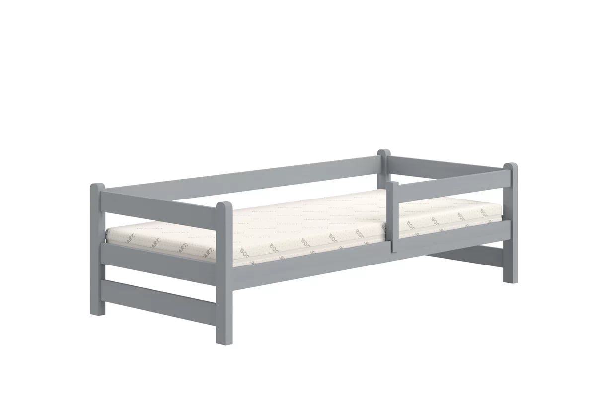 Detská posteľ Alis so zásuvkami - 90x200 cm - šedá Posteľ dzieciece prízemná Alis - 90x200 / šedý