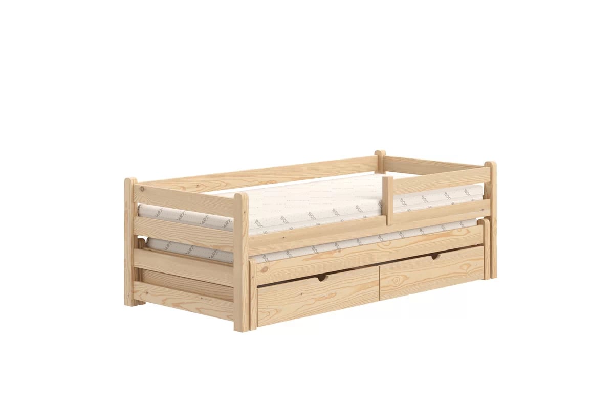 Dětská výsuvná postel Alis 90x190 cm - borovice Postel dzieciece přízemní s přistýlkou Alis - borovice, 90x190