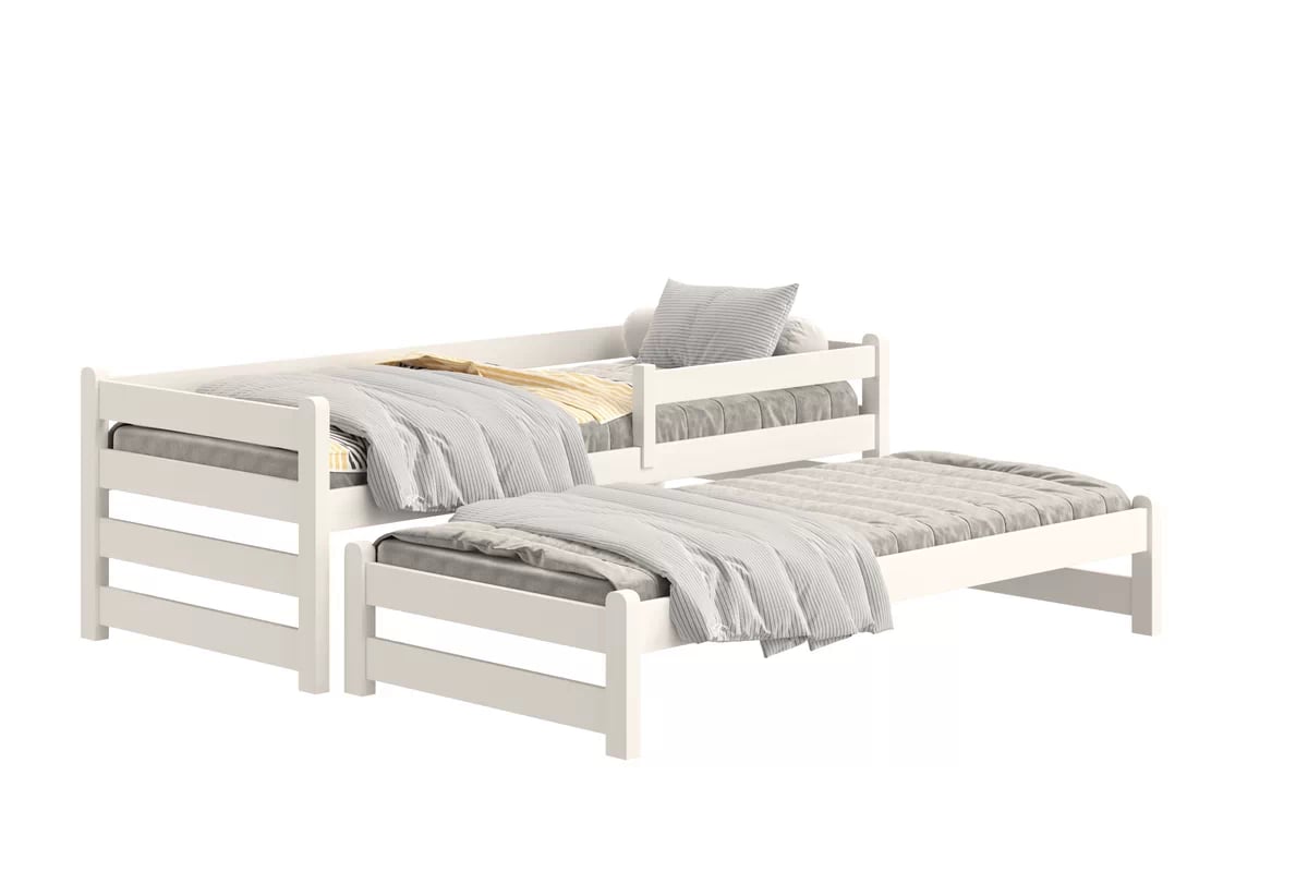 Dětská výsuvná postel Alis 80x200 cm - bílá Postel dzieciece přízemní výsuvná Alis - bílá, 80x200