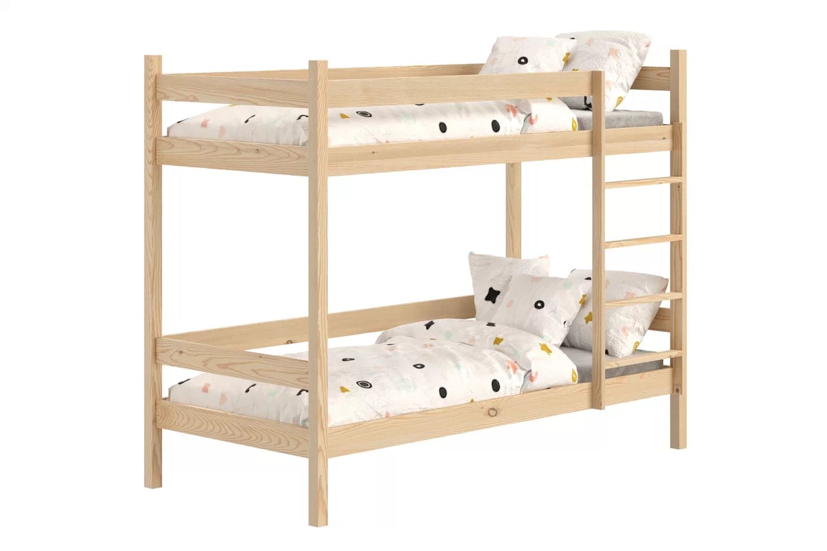 Poschodová posteľ Fabrio 80x200 - borovica Posteľ dzieciece poschodová Fabrio - 80x200 / Borovica