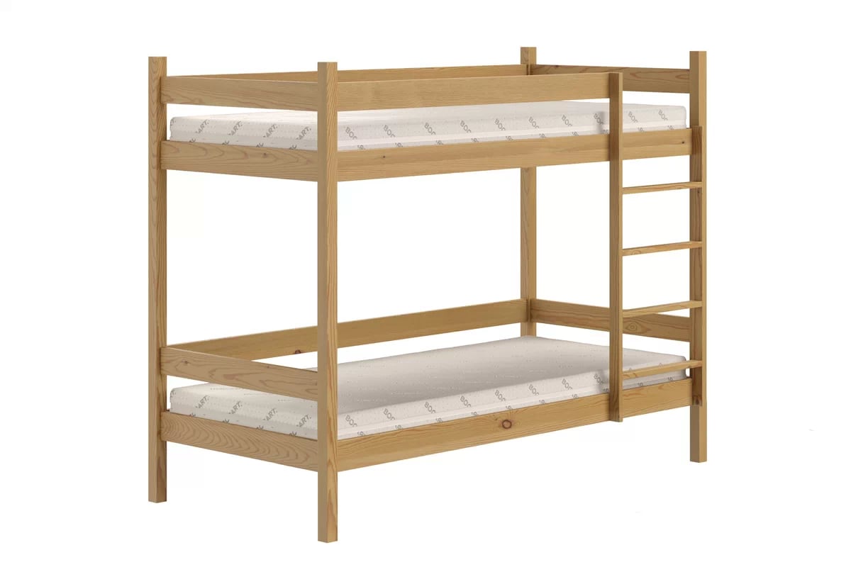 Poschodová posteľ Fabrio - dub, 90x200 Posteľ dzieciece poschodová Fabrio - 90x200 / Dub